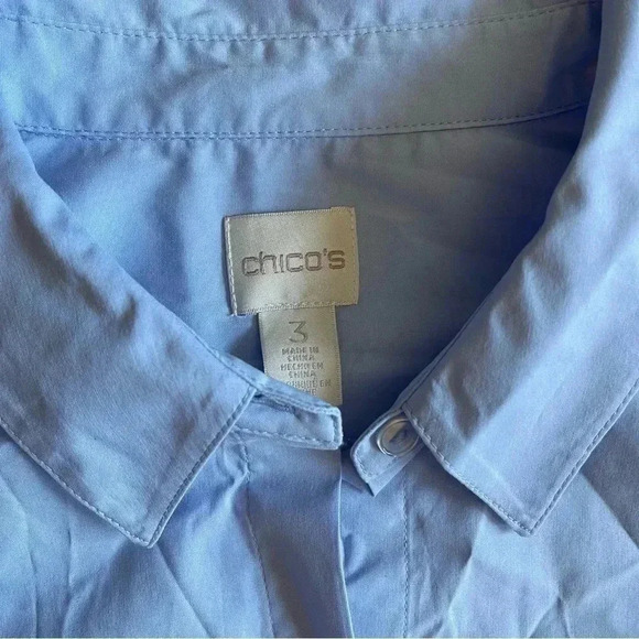 Chicos Embellished Woven Top Size 3 XL - Picture 8 of 8